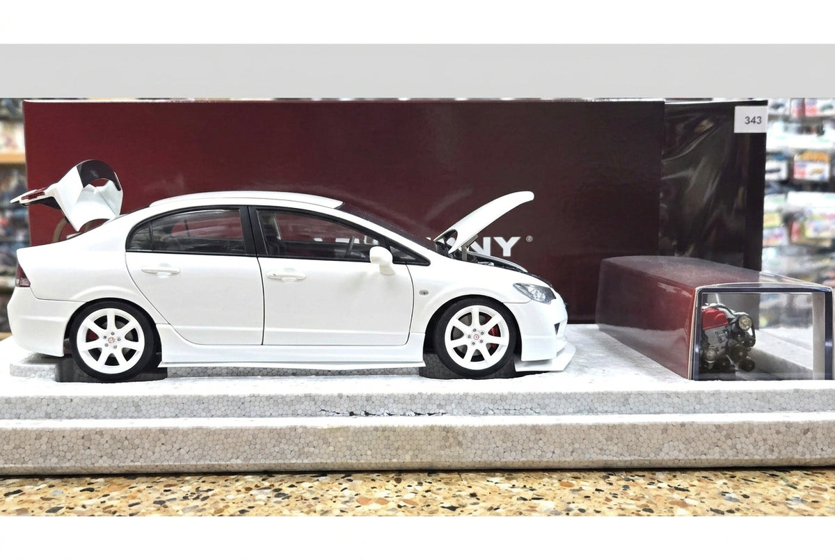 M85404 1/18 ホンダ Civic Type R(FD2) 2007 後期Ver. ホンダ シビック タイプR(FD2) 2007 後期Ver.(プレミアムホワイトパール)